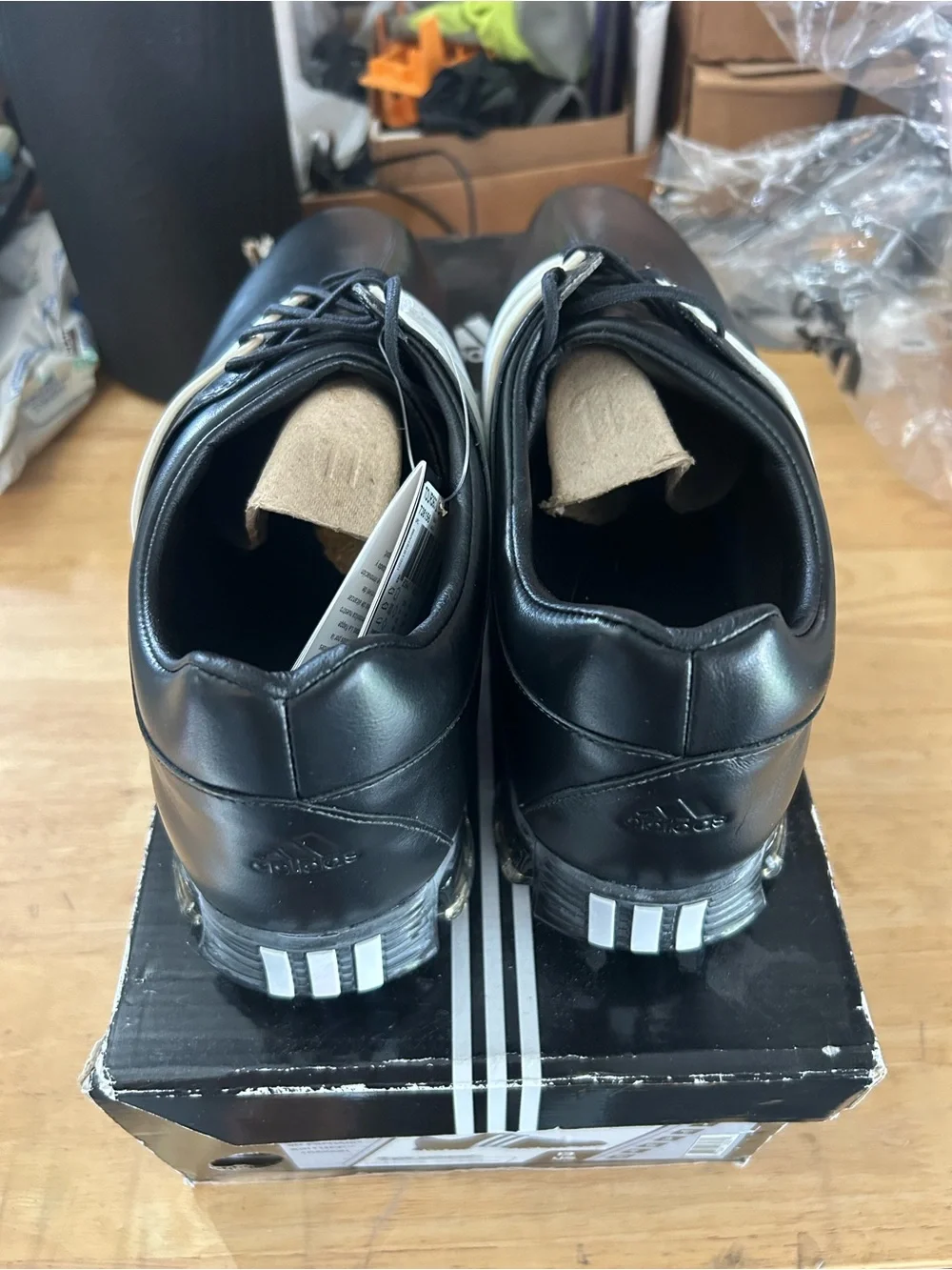 adidas Tour360 LTD Men's Golf Shoes US 13 Black/White Waterproof Spiked